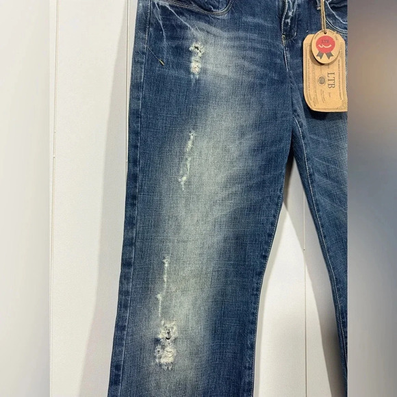 LTB 1948 Bootcut Low Rise Distressed Denim Cottton Jeans Size 31x32 - Picture 4 of 13